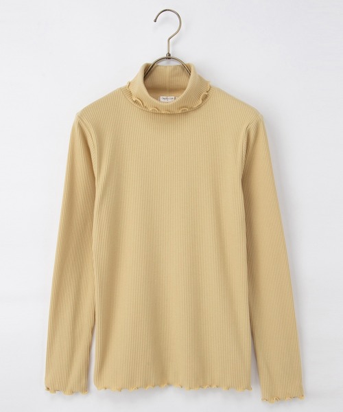 Honeys(ハニーズ)の「メローテレコタートル(Tシャツ/カットソー・レディース・ピンク/イエロー/グレイッシュベージュ/ブラック/オフホワイト/グレイッシュブルー・L/LL/M/S)」の16枚目の写真