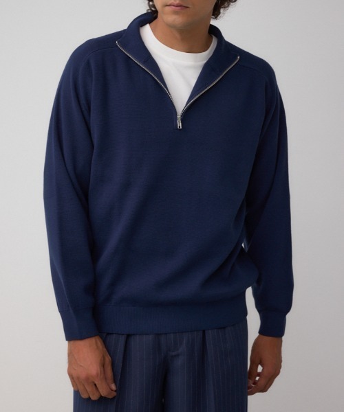 セール】ミラノリブハーフジップ（ニット/セーター）｜AZUL BY MOUSSY