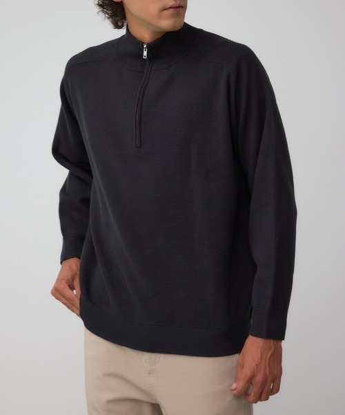 セール】ミラノリブハーフジップ（ニット/セーター）｜AZUL BY MOUSSY