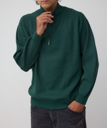 ハーフジップ」に該当するニット/セーター（グリーン・カーキ/緑色系