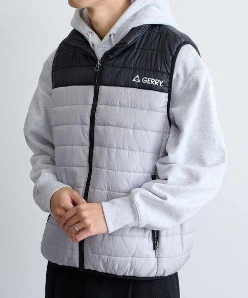 セール】【GERRY】290T Eシレー中綿細キルトベスト GRY-54411（ダウン