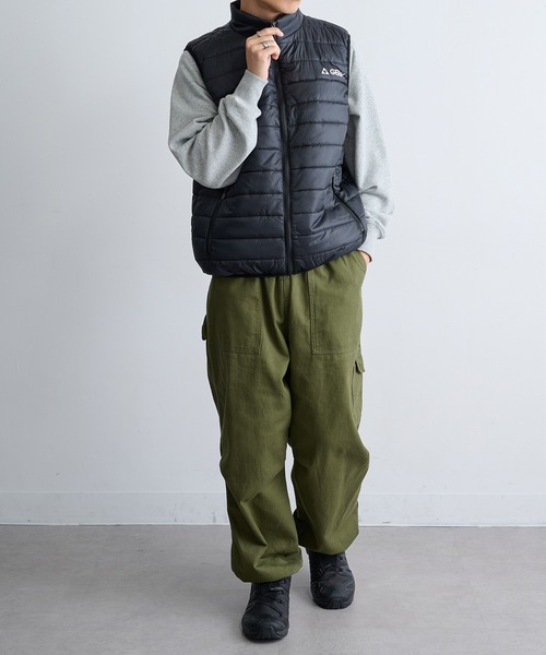 セール】【GERRY】290T Eシレー中綿細キルトベスト GRY-54411（ダウン