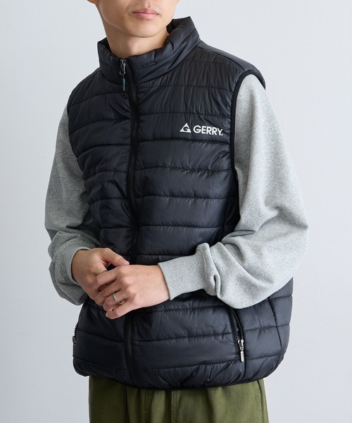 GERRY（ジェリー）の「【GERRY】290T Eシレー中綿細キルトベスト GRY-54411（ダウンベスト・メンズ・グレー/ブラック/ブルー/チャコールグレー・L/M/LL）」の10枚目の写真