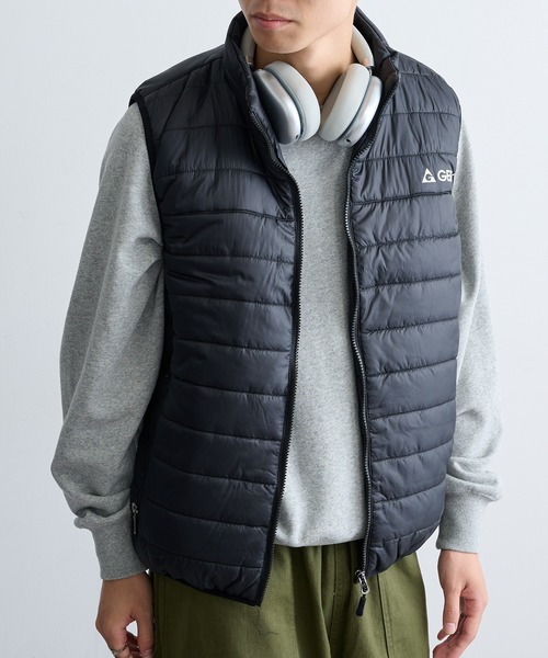 GERRY（ジェリー）の「【GERRY】290T Eシレー中綿細キルトベスト GRY-54411（ダウンベスト・メンズ・グレー/ブラック/ブルー/チャコールグレー・L/M/LL）」の8枚目の写真