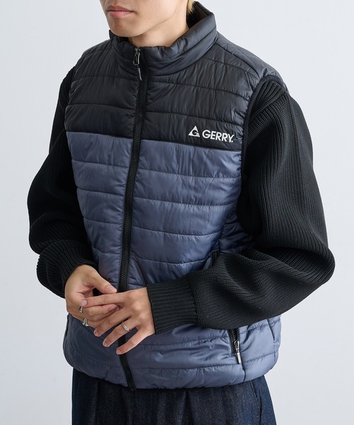 セール】【GERRY】290T Eシレー中綿細キルトベスト GRY-54411（ダウン