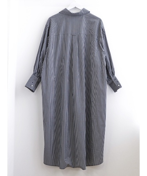 JUMELLE（ジュメロ）の「【低身長~高身長】ストライプ柄パールシャツワンピース（シャツワンピース・レディース・ブラック・FREE）」の15枚目の写真