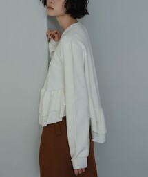 EMMEL REFINES | <EMMEL REFINES>EM スソダブルフリル ニットプルオーバー(ニット/セーター)