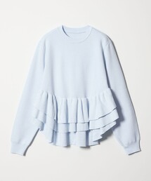 EMMEL REFINES | ＜EMMEL REFINES＞EM スソダブルフリル ニットプルオーバー(ニット/セーター)