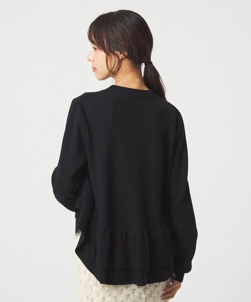 EMMEL REFINES＞EM スソダブルフリル ニットプルオーバー（ニット