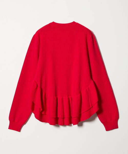 EMMEL REFINES（エメルリファインズ）の「＜EMMEL REFINES＞EM スソダブルフリル ニットプルオーバー（ニット/セーター・レディース・レッド/ホワイト/ブラック/ライトブルー・FREE）」の19枚目の写真