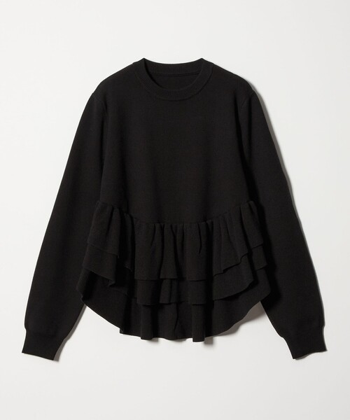 EMMEL REFINES＞EM スソダブルフリル ニットプルオーバー（ニット