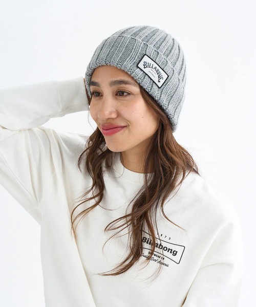 BILLABONG（ビラボン）の「BILLABONG レディース LOW GG BEANIE ビーニー 【2025年秋冬モデル】 @autumn /ビラボンロゴタグワンポイントローゲージニット帽・ビーニー（ニットキャップ/ビーニー・レディース・グレー/バーガンディー/ネイビー/オフホワイト/ブラック・FREE）」の16枚目の写真