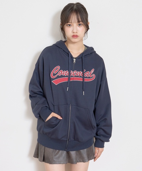 LOVETOXIC(ラブトキシック)の「アップリルーズZIPパーカ(パーカー・キッズ・ブラック/ネイビー/ホワイト系その他・L:160cm/M:150cm/S:140cm/130cm)」の5枚目の写真