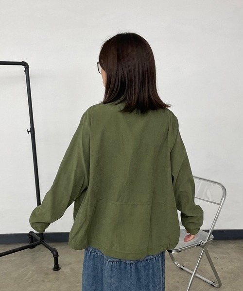 CRB（シーアールビー）の「ピーチブルゾン（ブルゾン・レディース・パープル/カーキ/ブラック・F）」の22枚目の写真