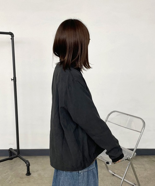 CRB（シーアールビー）の「ピーチブルゾン（ブルゾン・レディース・パープル/カーキ/ブラック・F）」の12枚目の写真