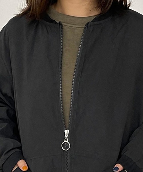 CRB（シーアールビー）の「ピーチブルゾン（ブルゾン・レディース・パープル/カーキ/ブラック・F）」の15枚目の写真