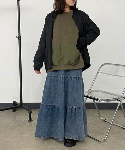 CRB（シーアールビー）の「ピーチブルゾン（ブルゾン・レディース・パープル/カーキ/ブラック・F）」の9枚目の写真