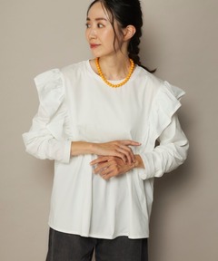 セール】AAYUSHI/アユーシ 別注 フロントピンタックペプラムブラウス