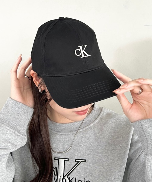 セール Calvin Klein カルバン・クライン ミニ ワンポイント ロゴ刺繍 モノグラム エンブロイダリー ベースボール キャップ 帽子 MONOGRAM EMBROIDERY BASEBALL CAP キャップ Calvin Klein カルバン・クライン のファッション通販