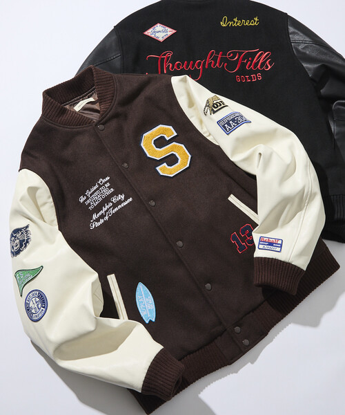 セール】限定展開 マルチ 刺繍ワッペン スタジャン（ブルゾン