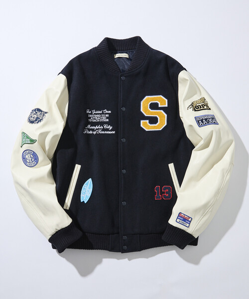 セール】限定展開 マルチ 刺繍ワッペン スタジャン（ブルゾン