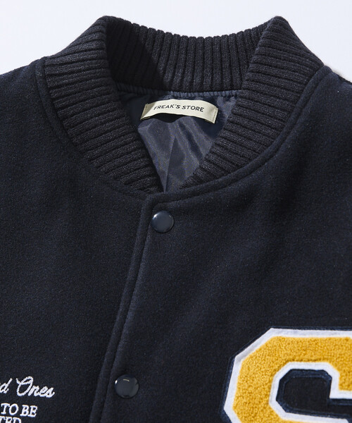 FREAK'S STORE(フリークスストア)の「限定展開 マルチ 刺繍ワッペン スタジャン(ブルゾン・メンズ・ネイビー/ブラウン/ブラック・SMALL/MEDIUM/LARGE)」の13枚目の写真