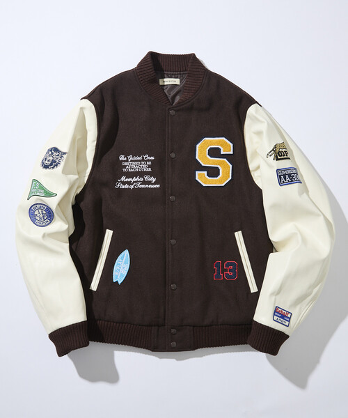 セール】限定展開 マルチ 刺繍ワッペン スタジャン（ブルゾン