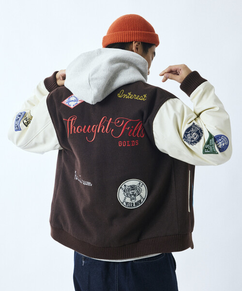 セール】限定展開 マルチ 刺繍ワッペン スタジャン（ブルゾン