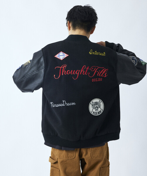 セール】限定展開 マルチ 刺繍ワッペン スタジャン（ブルゾン