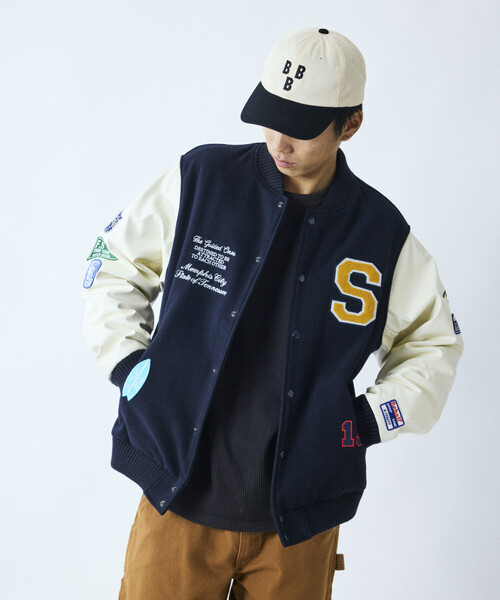 セール】限定展開 マルチ 刺繍ワッペン スタジャン（ブルゾン