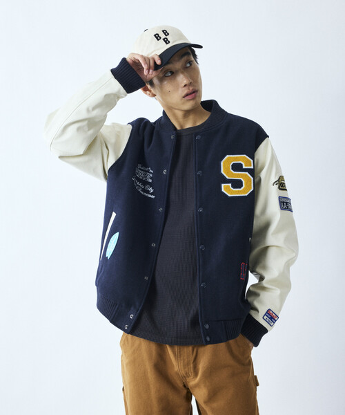 セール】限定展開 マルチ 刺繍ワッペン スタジャン（ブルゾン