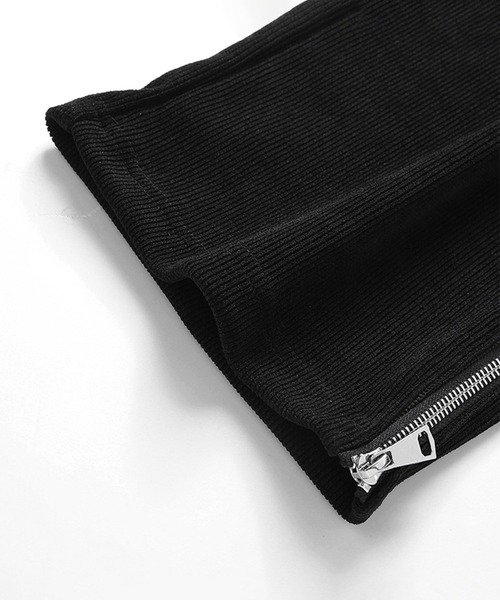 aimoha（アイモハ）の「裾ファスナー付き コーデュロイライクパンツ/Corduroy-style pants with zippered cuffs（その他パンツ・メンズ・ブラック/ブラウン・X-LARGE/MEDIUM/LARGE）」の9枚目の写真