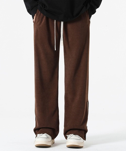 aimoha（アイモハ）の「裾ファスナー付き コーデュロイライクパンツ/Corduroy-style pants with zippered cuffs（その他パンツ・メンズ・ブラック/ブラウン・X-LARGE/MEDIUM/LARGE）」の12枚目の写真