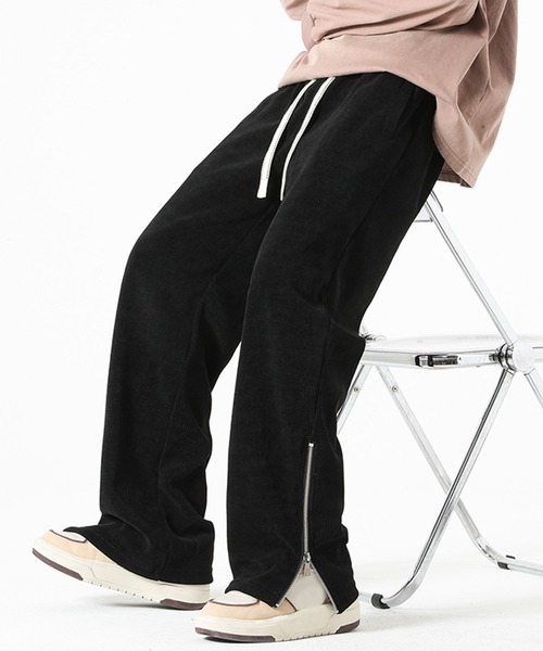 aimoha（アイモハ）の「裾ファスナー付き コーデュロイライクパンツ/Corduroy-style pants with zippered cuffs（その他パンツ・メンズ・ブラック/ブラウン・X-LARGE/MEDIUM/LARGE）」の19枚目の写真