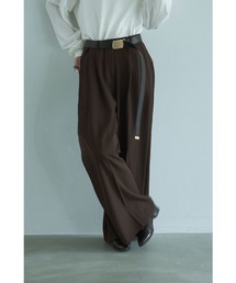 marjour | NUANCE BROWN WIDE TUCKPANTS(その他パンツ)