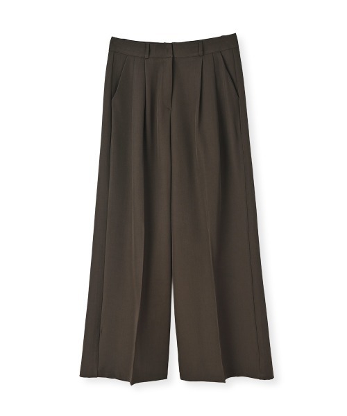 marjour（マージュール）の「NUANCE BROWN WIDE TUCKPANTS（その他パンツ・レディース・ブラウン・M）」の9枚目の写真