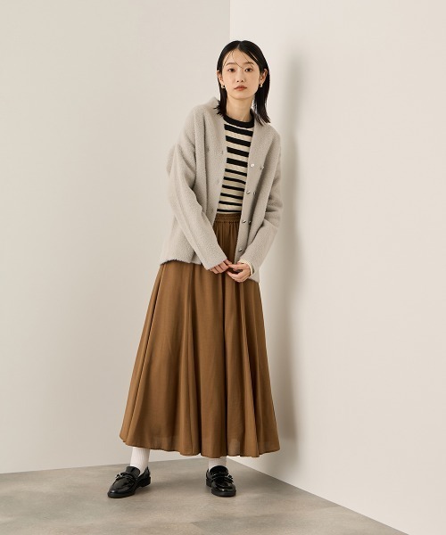 ketty（ケティ）の「フローイングウールサーキュラースカート（スカート・レディース・ブラウン/ブラック/イエロー・M）」の20枚目の写真