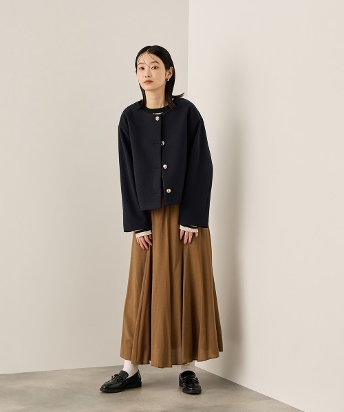 ketty（ケティ）の「フローイングウールサーキュラースカート（スカート・レディース・ブラウン/ブラック/イエロー・M）」の21枚目の写真