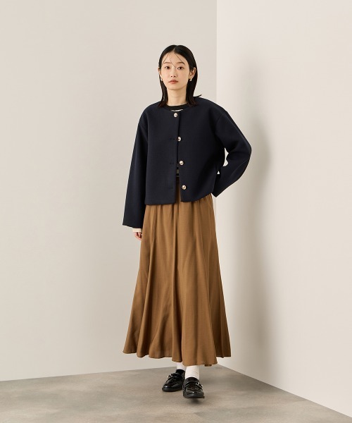 ketty（ケティ）の「フローイングウールサーキュラースカート（スカート・レディース・ブラウン/ブラック/イエロー・M）」の22枚目の写真