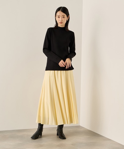 ketty（ケティ）の「フローイングウールサーキュラースカート（スカート・レディース・ブラウン/ブラック/イエロー・M）」の9枚目の写真