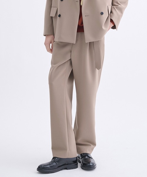 CULLNI（クルニ）の「【CULLNI】別注 Straight patns（スラックス・メンズ・ブラック/ベージュ/ネイビー/ホワイト/モカ・1/2）」の4枚目の写真