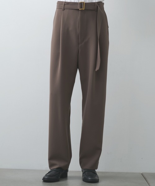 CULLNI（クルニ）の「【CULLNI】別注 Straight patns（スラックス・メンズ・ブラック/ベージュ/ネイビー/ホワイト/モカ・1/2）」の2枚目の写真