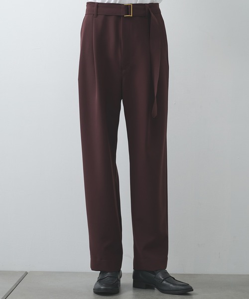 CULLNI（クルニ）の「【CULLNI】別注 Straight patns（スラックス・メンズ・ブラック/ベージュ/ネイビー/ホワイト/モカ・1/2）」の3枚目の写真