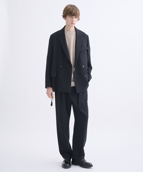 CULLNI（クルニ）の「【CULLNI】別注 Straight patns（スラックス・メンズ・ブラック/ベージュ/ネイビー/ホワイト/モカ・1/2）」の6枚目の写真