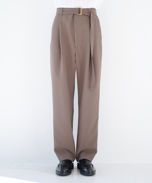 CULLNI（クルニ）の「【CULLNI】別注 Straight patns（スラックス・メンズ・ブラック/ベージュ/ネイビー/ホワイト/モカ・1/2）」の8枚目の写真