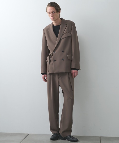 CULLNI(クルニ)の「【CULLNI】別注 Straight patns(スラックス・メンズ・ブラック/ベージュ/ネイビー/ホワイト/モカ・1/2)」の19枚目の写真