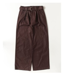 Belted Pleat Wide Denim Pants / ベルテッドタックワイドデニムパンツ