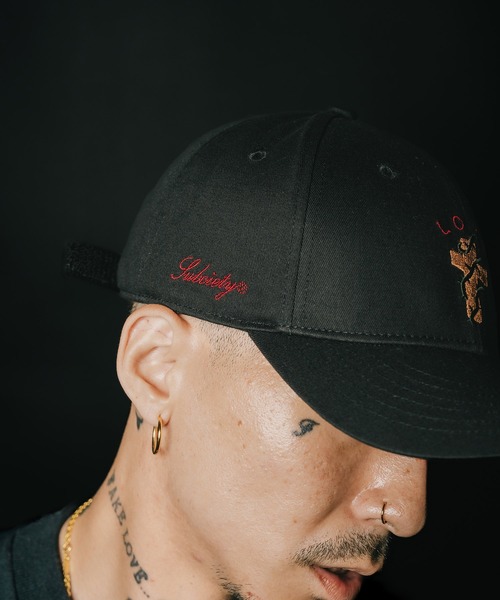 Subciety（サブサエティ）の「Love cap（キャップ・メンズ・ブラック×レッド/ブラック×ホワイト・FREE）」の10枚目の写真