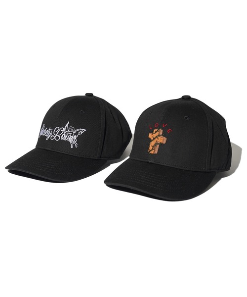 Subciety（サブサエティ）の「Love cap（キャップ・メンズ・ブラック×レッド/ブラック×ホワイト・FREE）」の7枚目の写真