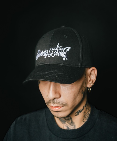 Subciety（サブサエティ）の「Love cap（キャップ・メンズ・ブラック×レッド/ブラック×ホワイト・FREE）」の12枚目の写真